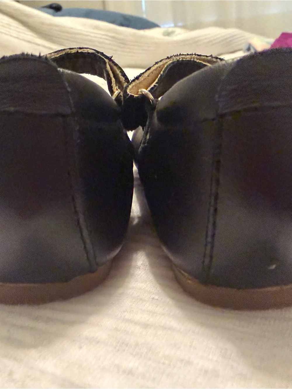 Old Soles Black Mary Janes with Yellow Cat Eyes